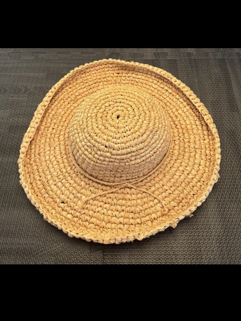 Women's OS Raffia Sun Hat Straw Hat Sun Cover Lightweight Boho Beach